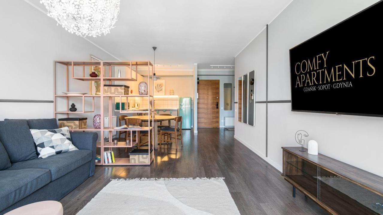 Waterlane W Oknami Na Rzeke - Marina View - Comfy Apartments 格但斯克 外观 照片